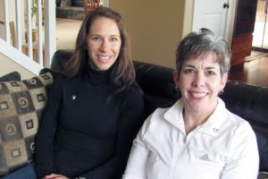 Kendra Wilks (left) and Lisa Jooste (right), both of Camas, met through mutual friends. Wilks has been diagnosed with stage 3 colon cancer, while Jooste survived stage 4. "We are not your typical colon cancer patients," Jooste said. "We are in our early 40s, and we were both diagnosed late." She has been cancer free for almost a year. "Listen to your body," she said. "Get your colonoscopy."