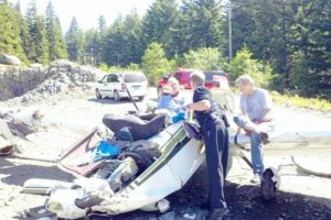 A four-passenger plane crashed near Larch Corrections Center in Yacolt Tuesday morning. Both male occupants survived with non life-threatening injuries.