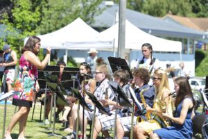 Members of the Washougal High School Jazz Band, under the direction of Kelly Ritter, performed at the Port of Camas-Washougal summer concert Saturday, July 17. The event featured the headlining act, "Five Guys Named Moe."  The next concert will be held from 4 to 6 p.m. Saturday, Aug. 21, and feature country/rock music from Southern Cross.  The Slim Jims will open. The concerts are held at Marina Park, 24 S. "A" St., Washougal.