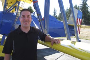 Michael Gonzalez, of Camas, has flown several planes at Grove Field Airport in Fern Prairie. The 2005 Camas High School graduate is a flight instructor in Ellensburg, Wash. Gonzalez received some financial assistance from the Camas-Washougal Aviation Association to pay for textbooks at Central Washington University, where he studied flight technology.