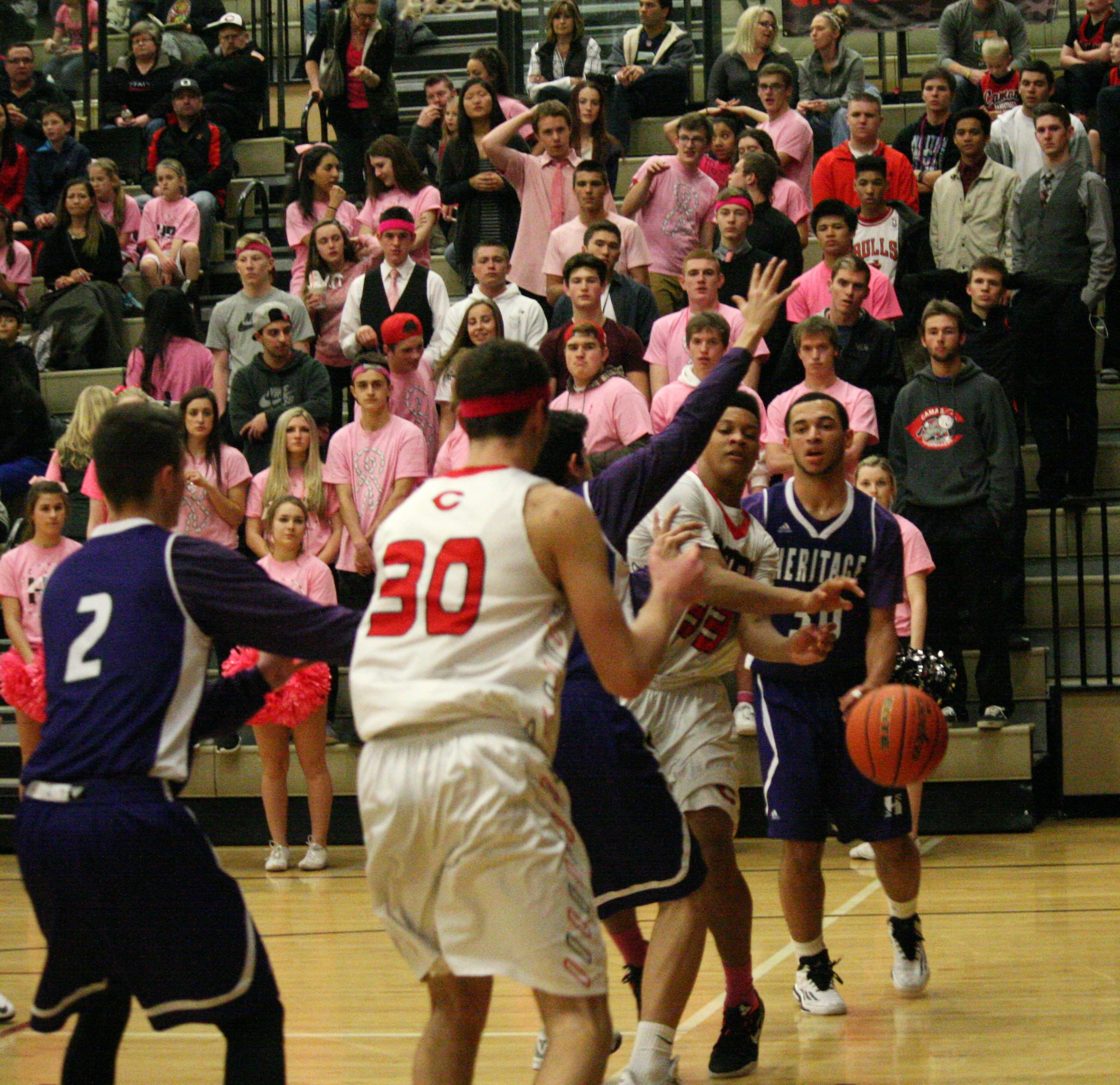 James Price makes a pass.