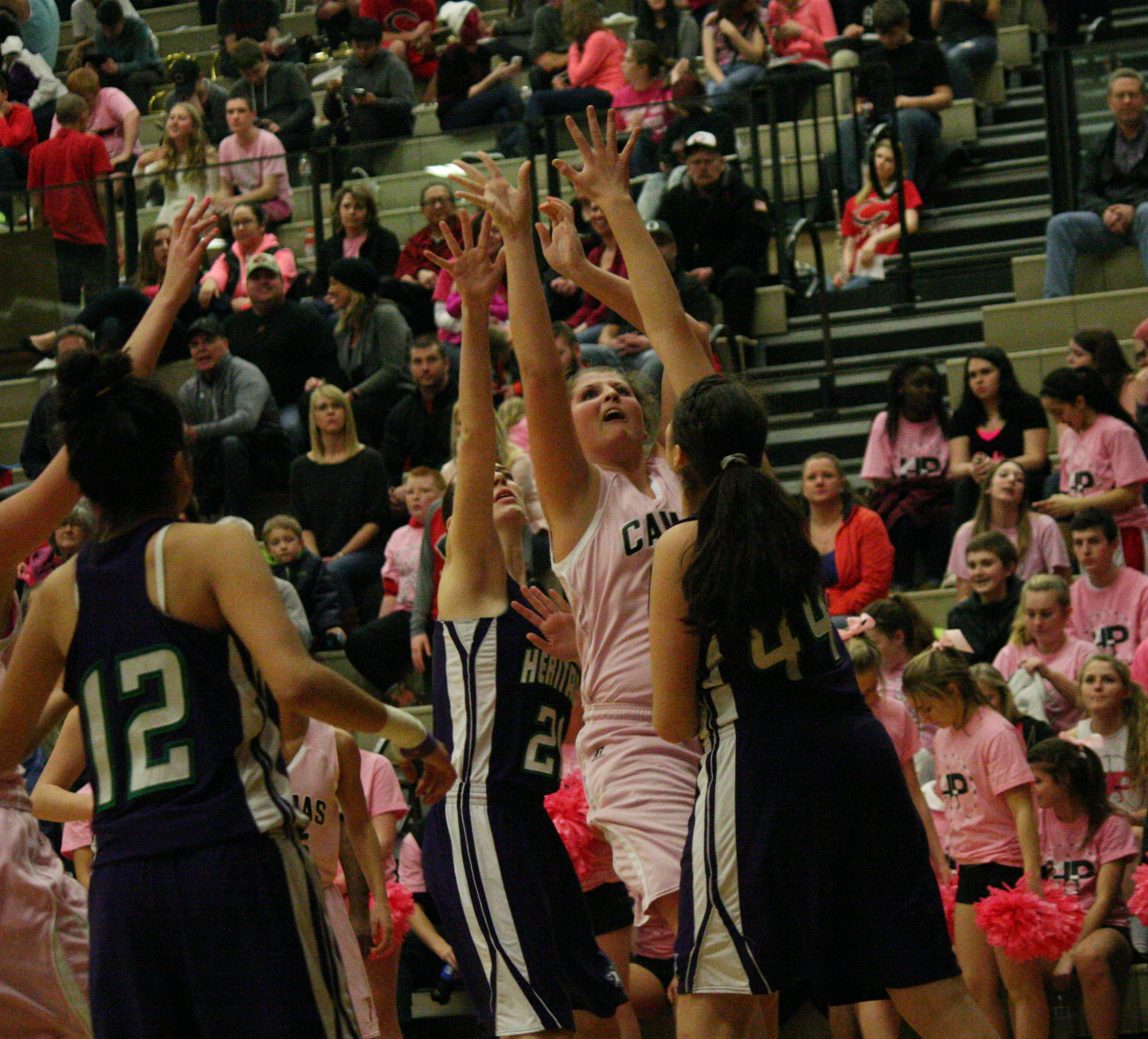 Nothing but net for Nikki Corbett.