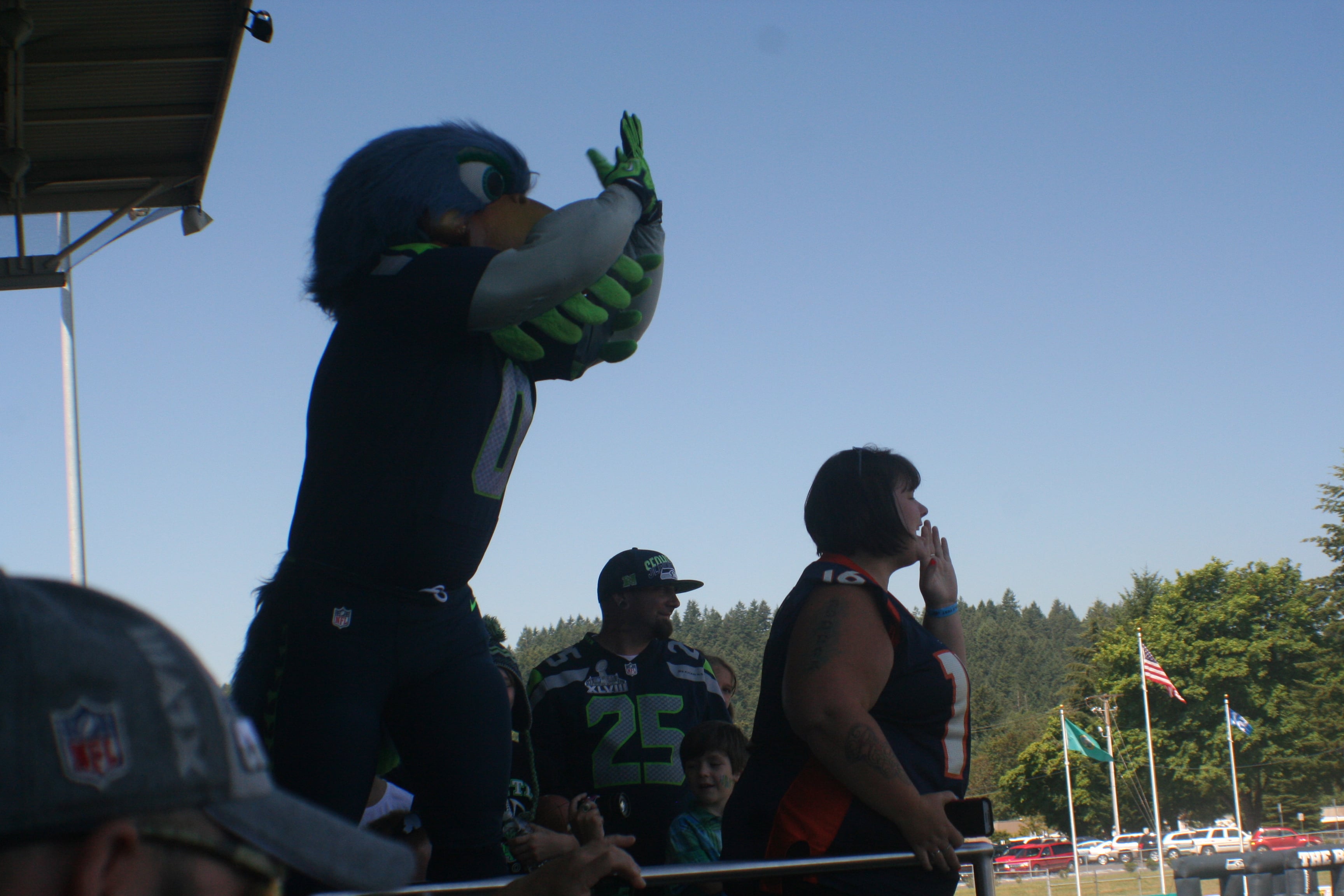 Seattle Seahawks Play 60 Family Fest at Doc Harris Stadium, in Camas.