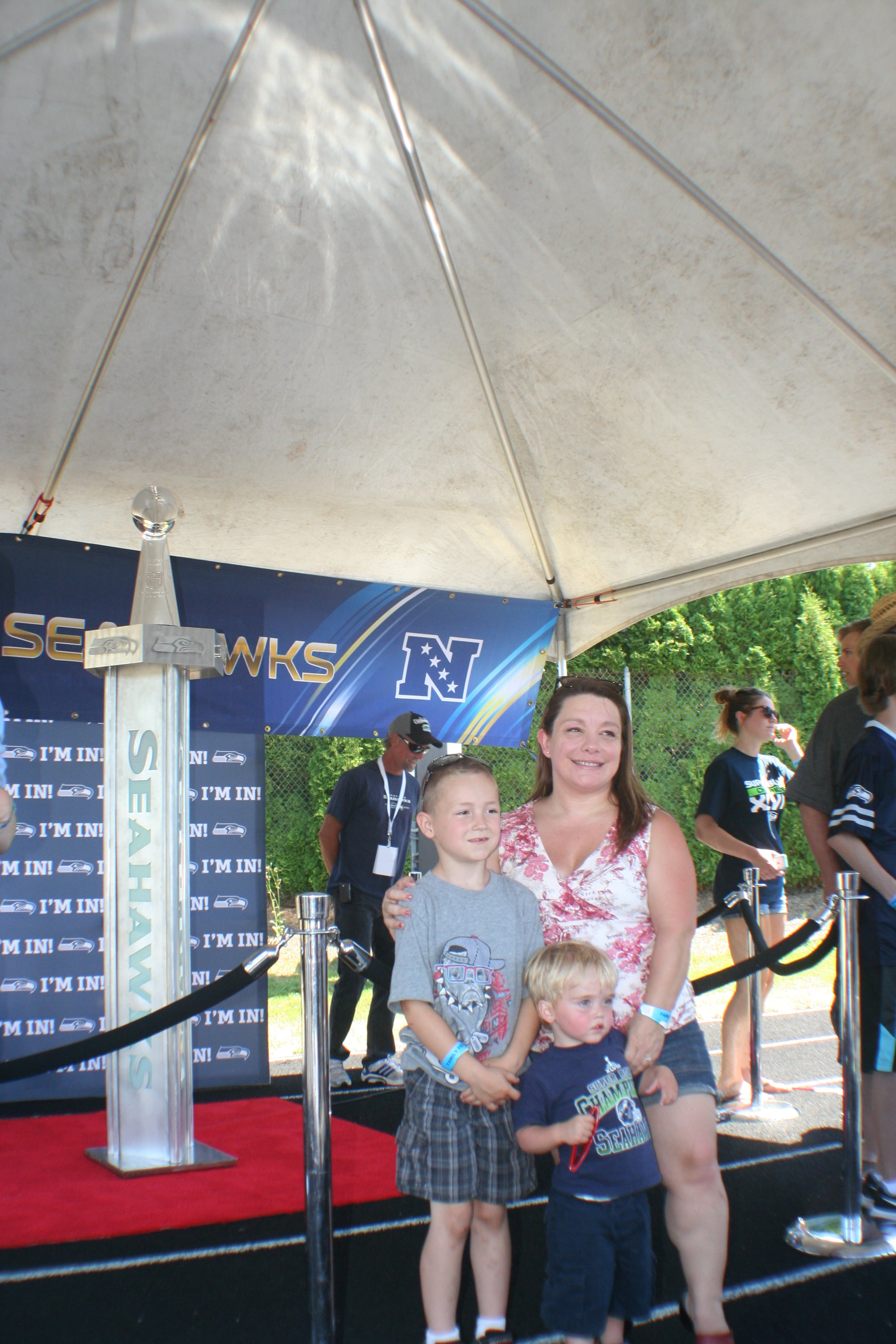 Seattle Seahawks Play 60 Family Fest at Doc Harris Stadium, in Camas.