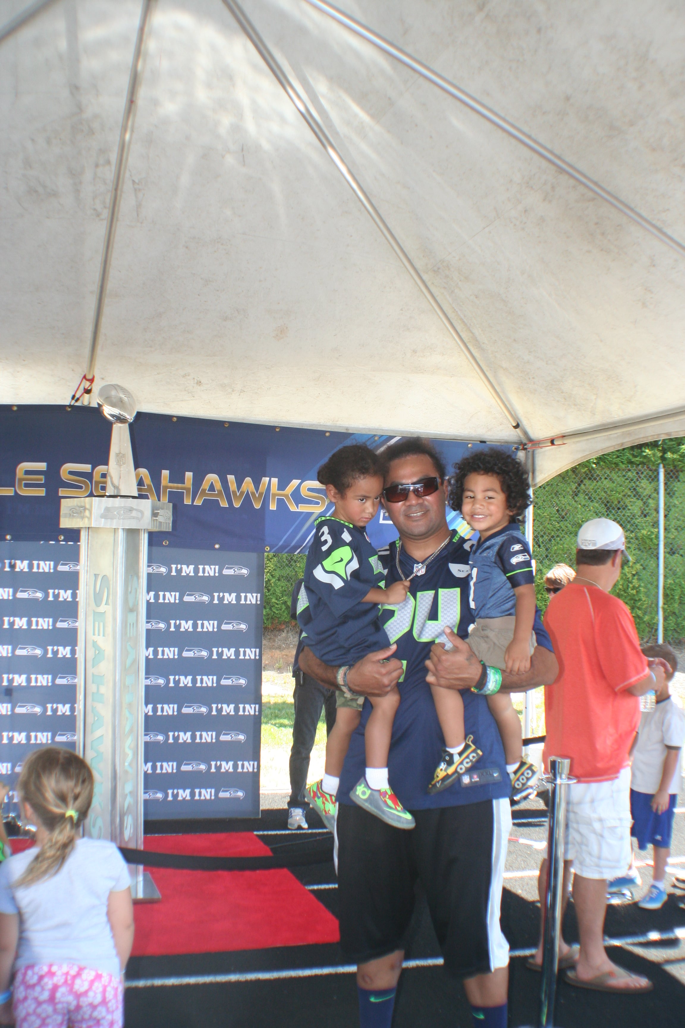 Seattle Seahawks Play 60 Family Fest at Doc Harris Stadium, in Camas.