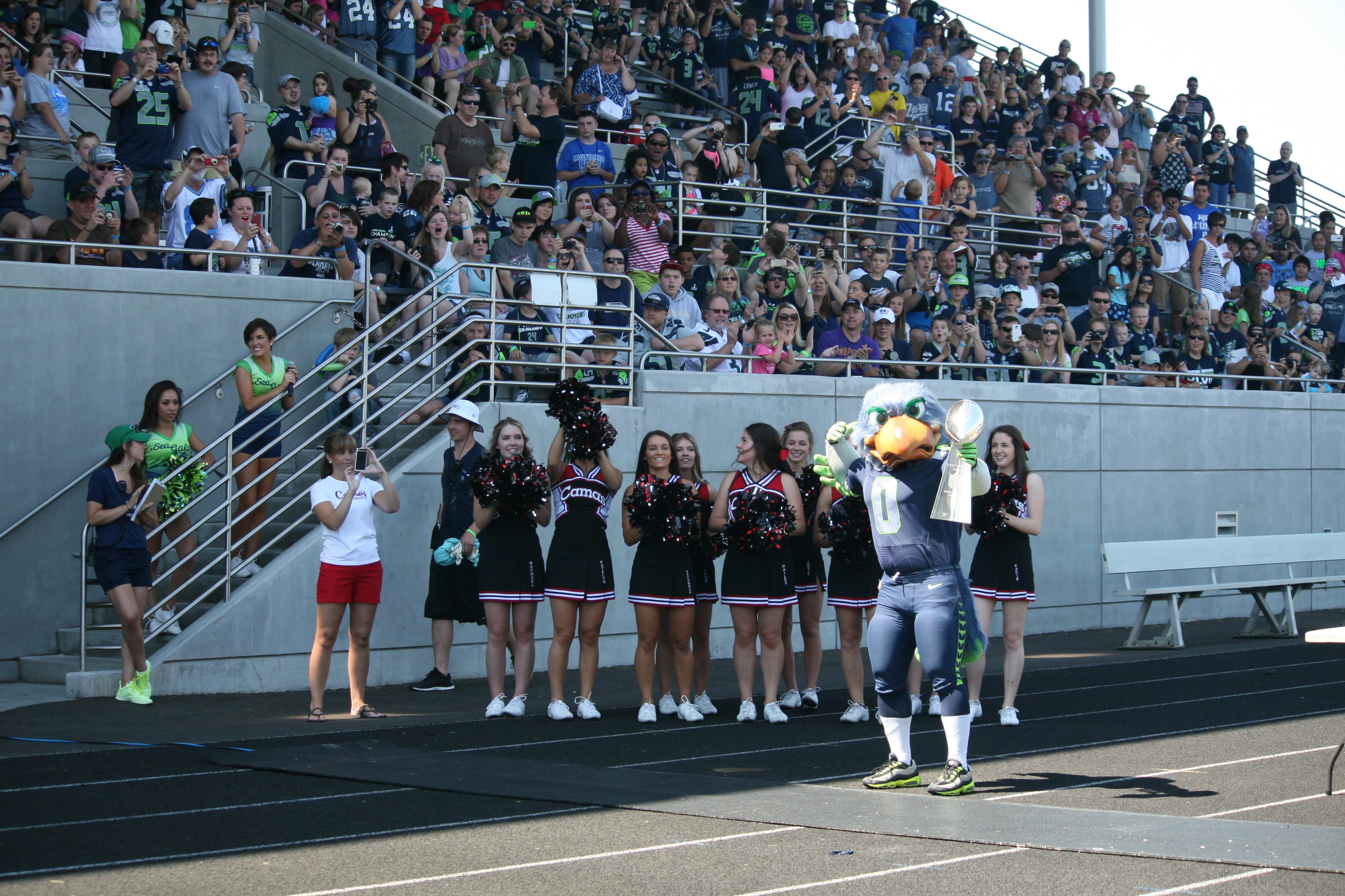 Seattle Seahawks Play 60 Family Fest at Doc Harris Stadium, in Camas.