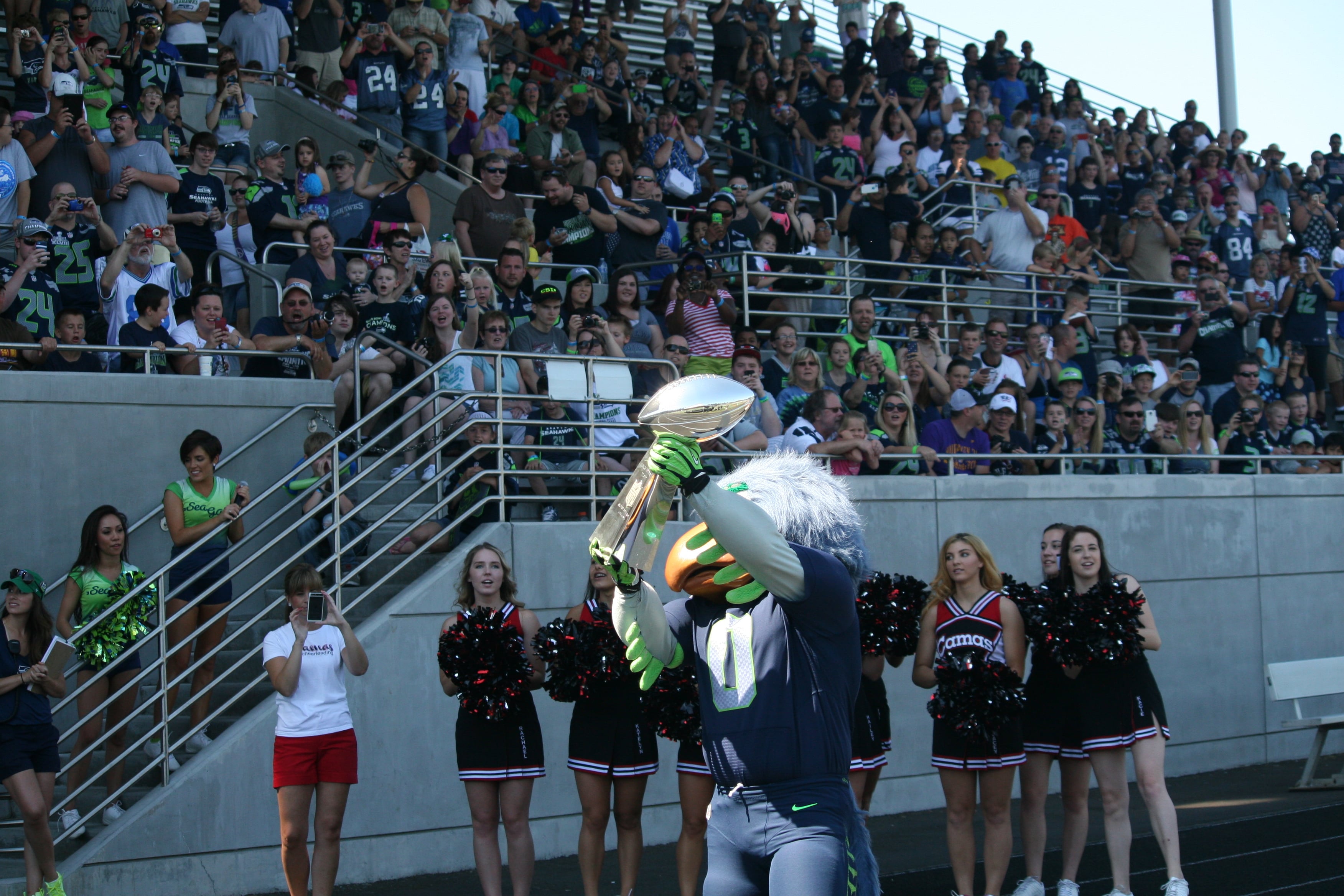 Seattle Seahawks Play 60 Family Fest at Doc Harris Stadium, in Camas.