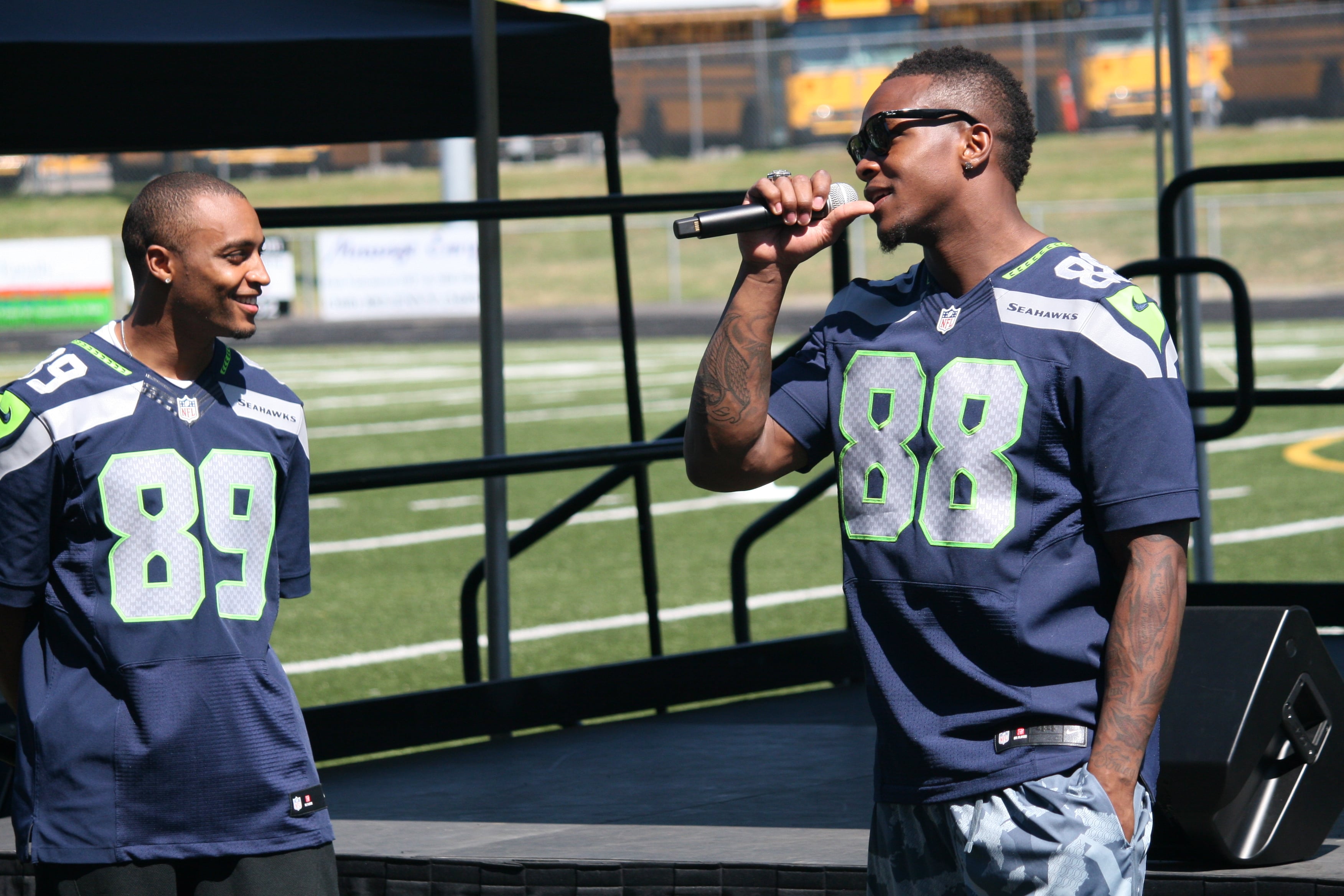 Seattle Seahawks Play 60 Family Fest at Doc Harris Stadium, in Camas.