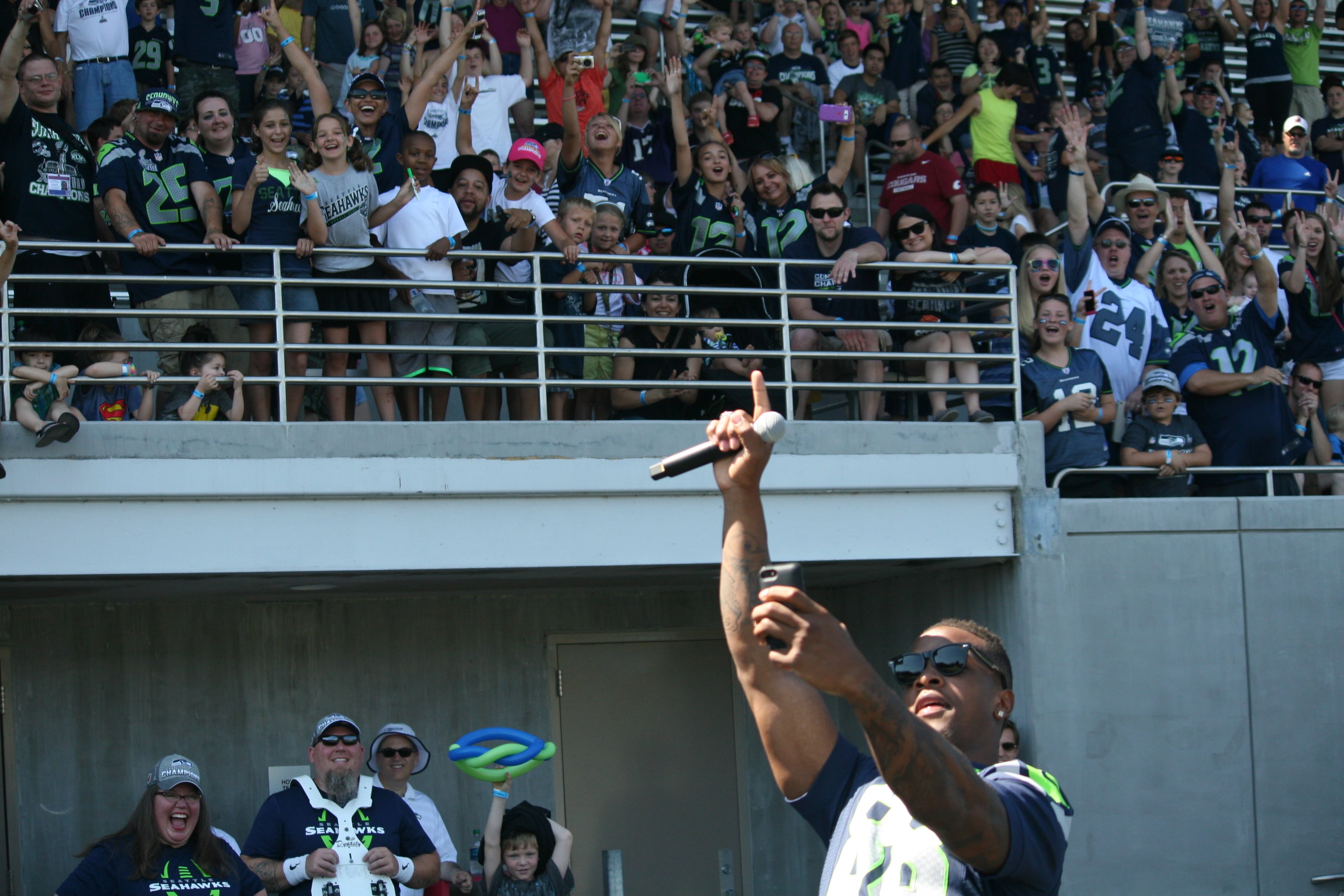 Seattle Seahawks Play 60 Family Fest at Doc Harris Stadium, in Camas.