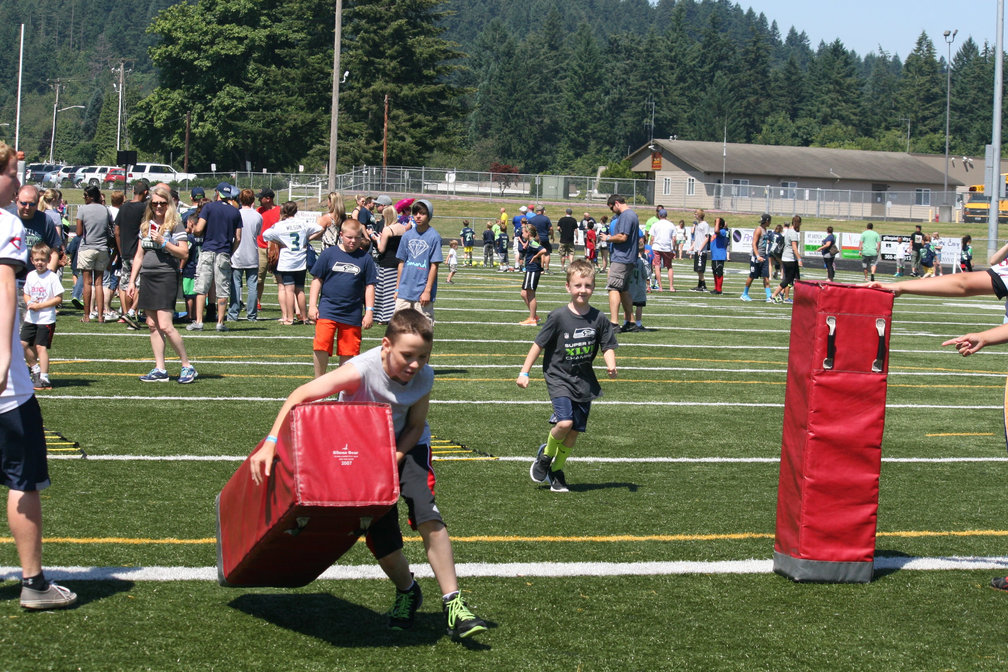 Seattle Seahawks Play 60 Family Fest at Doc Harris Stadium, in Camas.