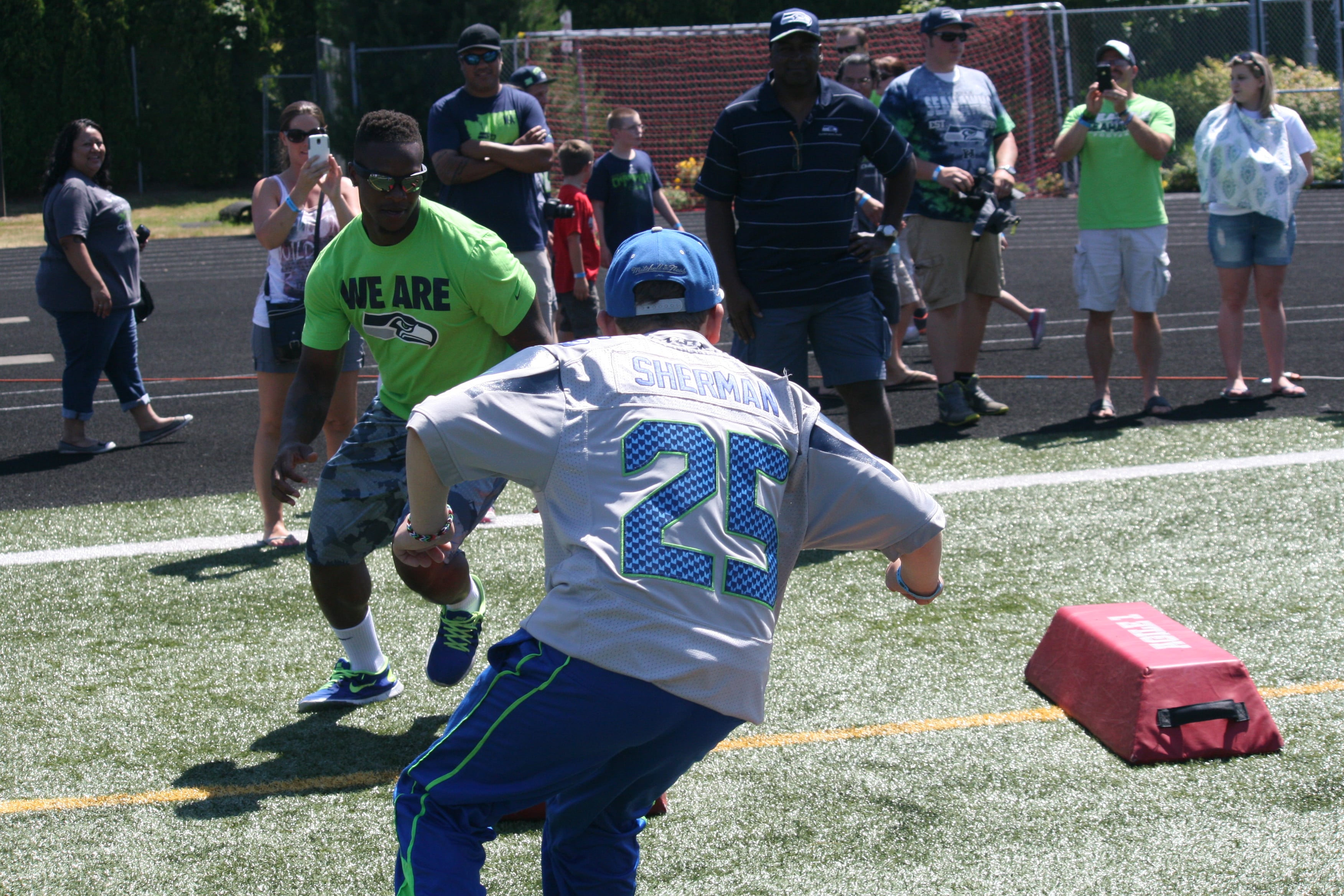 Seattle Seahawks Play 60 Family Fest at Doc Harris Stadium, in Camas.