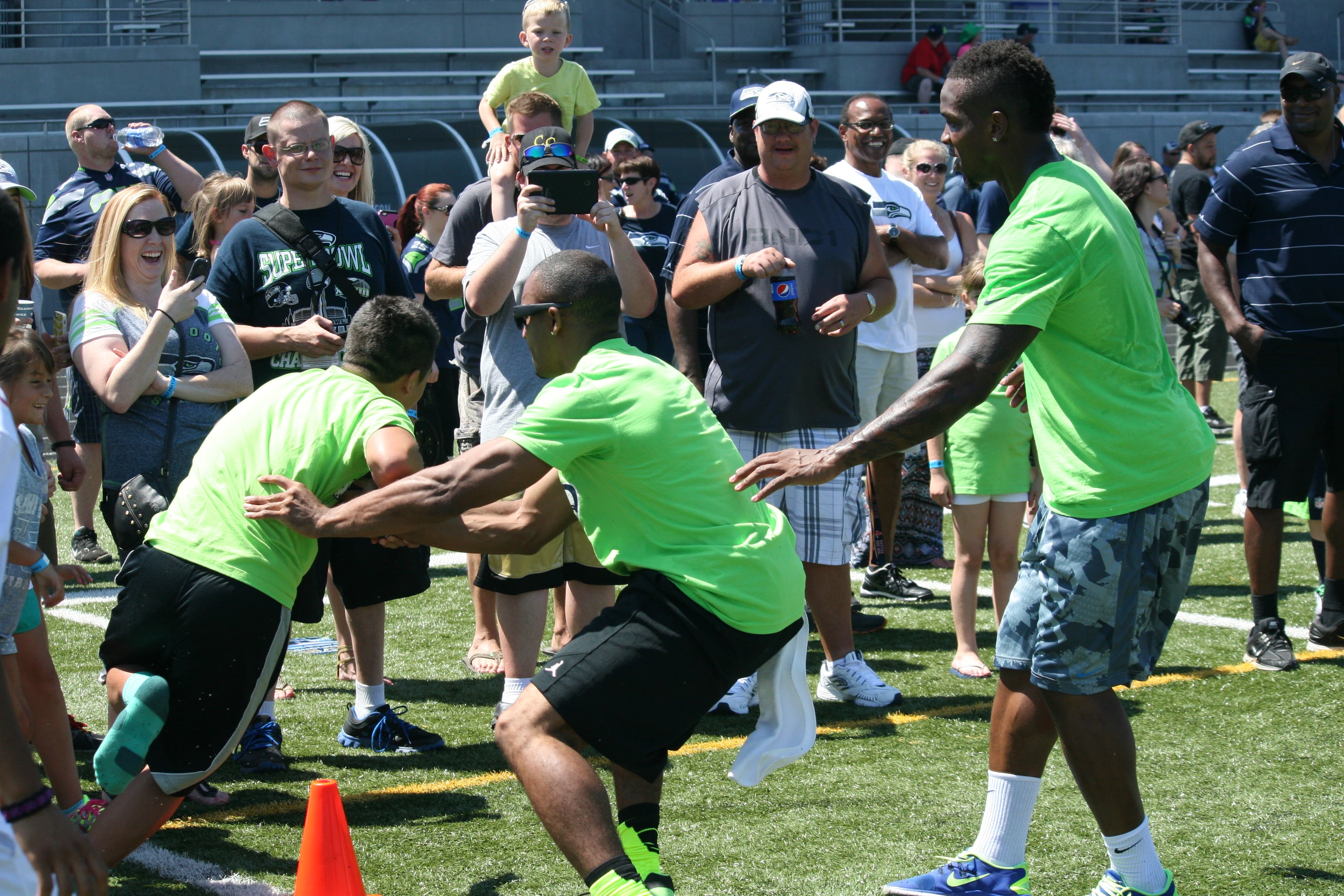 Seattle Seahawks Play 60 Family Fest at Doc Harris Stadium, in Camas.