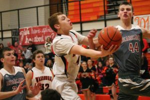 Collin Prangley glides by the Bearcats Friday, at Washougal High School. The Panthers defeated W.F. West 43-29 to get back on track after suffering their first loss of the season to La Center.