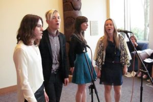 Amanda, August, Melanie and Sofia von Trapp