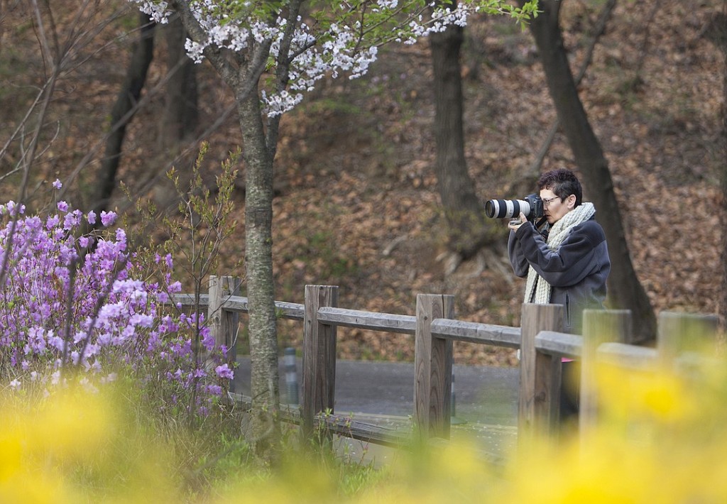 A friend captured this photo of Cindy Kassab during a 2011 trip to South Korea and China.