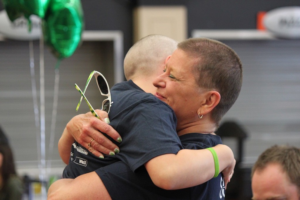 "You did it!" exclaimed 8-year-old Sammy Mederos when she first saw Mary LaFrance's freshly shaven head. La France, a secretary at Cape Horn-Skye Elementary School, battled breast cancer eight years ago.