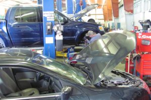 There are 15 bays in the new Westlie Ford service department in Washougal, with plans to add seven more. The former shop in downtown Camas had nine stalls. In addition to the parts and service departments, the business administrative offices have moved to the car dealership's location near state Route 14. The transition has gone well so far, according to Ryan Dickerson, one of the company's owners. "It's nice having everyone together," he said.
