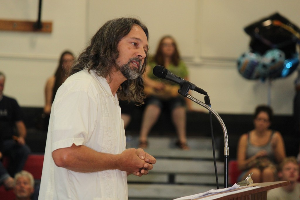 Hayes Freedom High School teacher Daniel Harvey provides the graduates with some  advice tp tale with them as they move on with their lives. This included finding the meaning and flow in life experiences.