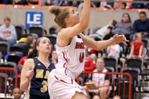 Eastern Washington University Eagle Melissa Williams drives to the basket during a game against Northern Arizona Feb. 21. In the 73-42 win at home for EWU, she recorded her third consecutive double-double as the Eagles won their sixth straight game. Williams, a 2011 CHS graduate, recently completed her college basketball career at EWU, an effort that culminated with a scholar athlete award.