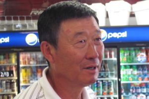 The owner of 7 Market, Nam Yang, sustained an abrasion and a bump on his head, during an armed robbery at his convenience store Wednesday morning. The suspect hit Yang on the head with the wood handle of an ax, after Yang said he did not have any money. Yang refused medical treatment.