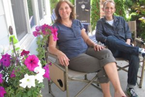 Tim Damon and his mother, Tina Damon, have been spending quality time together this summer. Tim, of Seattle, is recuperating at his parents' house in Camas, after receiving a liver transplant in June.