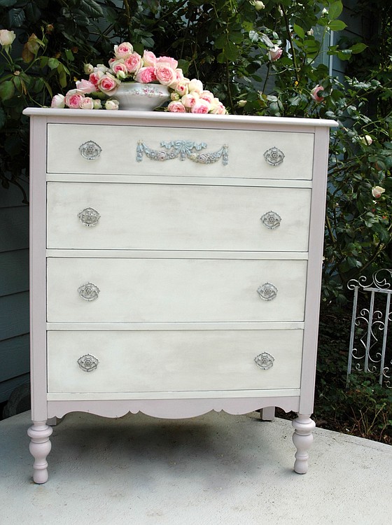 This small dresser is just one example of Bachelder's refurbishing work. Many of her items are available at Camas Antiques.