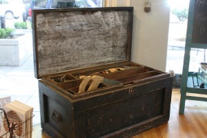 This tool box used by John Zeigler, a millwright at the Camas paper mill from the 1920s to 1950s, will be sold to the highest bidder during a silent auction. Organized by Camas Antiques, the bidding period ends Sept. 29