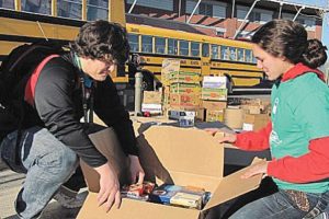 Students at Camas and Washougal high schools will work toward a common goal of collecting 85,000 pounds of food during the sixth annual Stuff the Bus food drive.