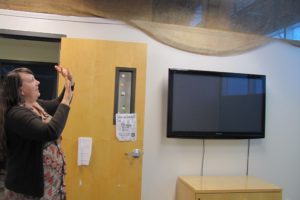 Amber Barnes, unit director for the Jack, Will and Rob Boys & Girls Club in Camas, talks about an upcoming remodel of the teen room into a high-tech STEM area. The club was awarded a free remodel from Samsung, plus $25,000 for programs associated with the space.