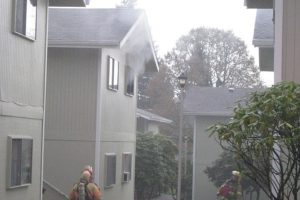 Camas and Washougal firefighters and paramedics were dispatched Tuesday afternoon to a fire at the Town Square Apartments, 2900 "H" St., in Washougal. The fire, which was contained to an upper floor apartment (#4) and did not spread to the lower floor, was extinguished within a few minutes, according to Camas Fire Chief Nick Swinhart. Marriah Buhman, 28, died from smoke inhalation, according to Clark County Medical Examiner Dr. Dennis Wickham.
