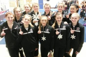 The Camas High School gymnastics team won the first session of the Winterfest invitational Saturday, at the Naydenov Gymnastics Center in Vancouver. The Papermakers scored 158.65 points to defeat Prairie, Mountain View, Skyview and Evergreen.