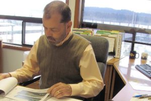 Port of Camas-Washougal Project Manager Larry Connolly was welcomed back to work by his co-workers in late October. He received a double lung transplant in July, at Stanford Hospital and Clinics, in Palo Alto, Calif.