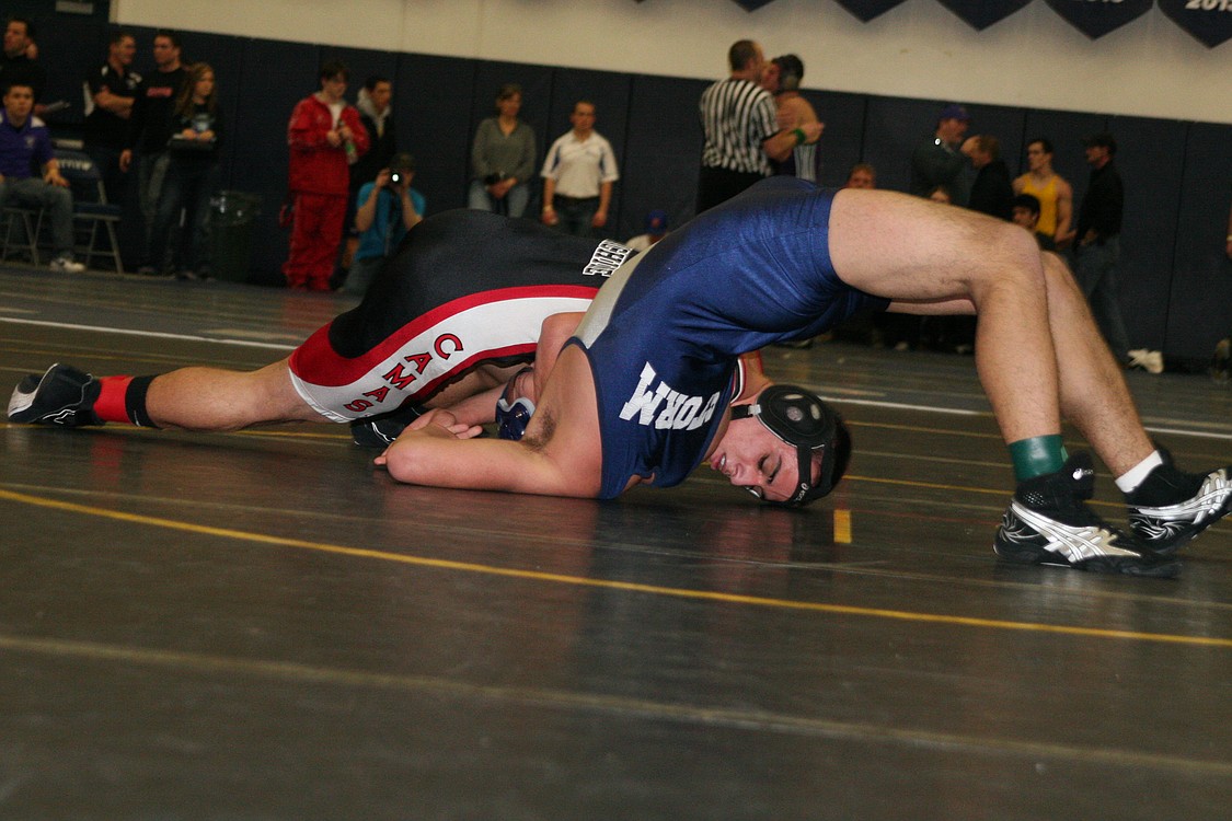 Miguel Salamanca snatched third place at 145 pounds for Camas High School.