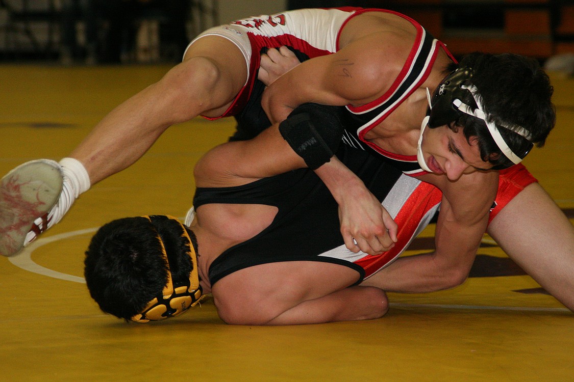 Dakota Safford took third place at 119 pounds for Camas High School.