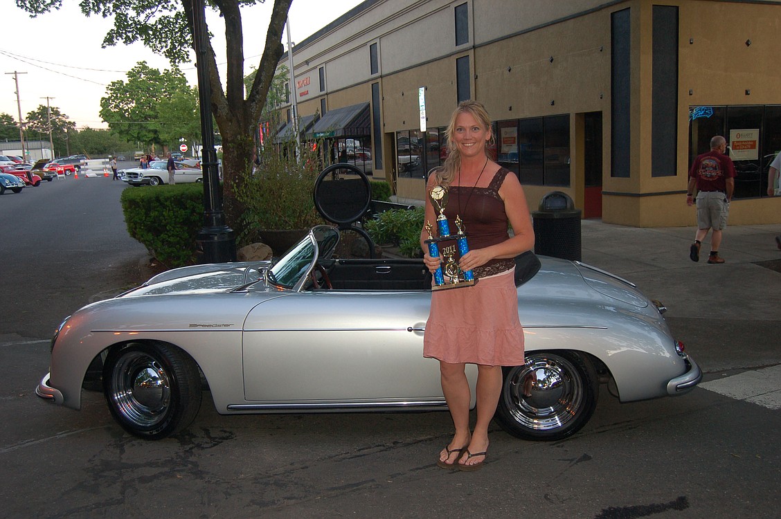 A 1957 Porsche Speedster won for Most Racy Import during the 2011 Camas Car Show on July 1. It is owned by Heidi Curley of Washougal.