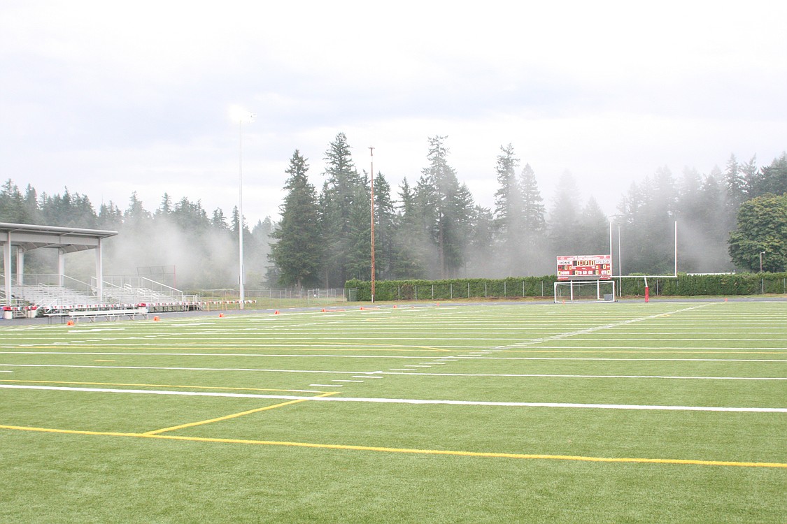 It would not be Doc Harris Stadium without the rain, fog and the old scoreboard.