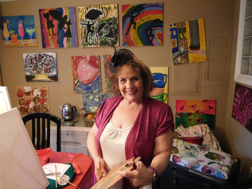 Kathy Dering launched her mobile painting business this fall. She offers painting parties at Wild Flour Cafe & Cupcakes, Amnesia Brewing and 5440 Brewing, all in Washougal. The classes include all materials and an outline of the painting. Participants choose the colors and use their imaginations. 