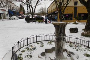 Although temperatures were frigid, local residents still ventured out to the snowy streets of downtown Camas on Sunday afternoon. The National Weather Service is predicting a mix of snow, sleet and freezing rain on Sunday night, creating a recipe for treacherous conditions during Monday morning's communte. The Camas and Washougal school districts will both be closed on Jan. 4