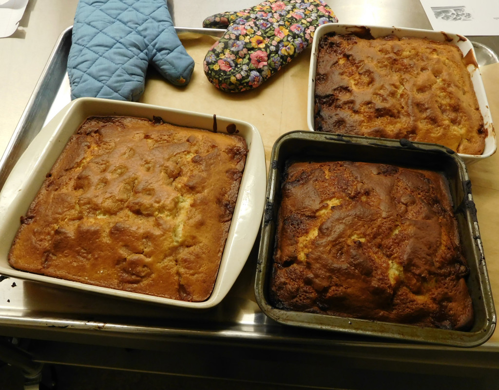 Yummy Crumbly Streusel Breakfast Cake is easy for young cooks to make, as it only has five ingredients.
