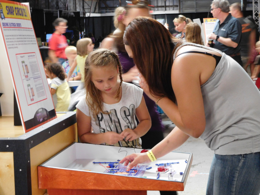 The Fun Science Experience is a new feature designed and built from the ground up. It proved to be a popular attraction, with experiments, stage shows and mind bending puzzles.