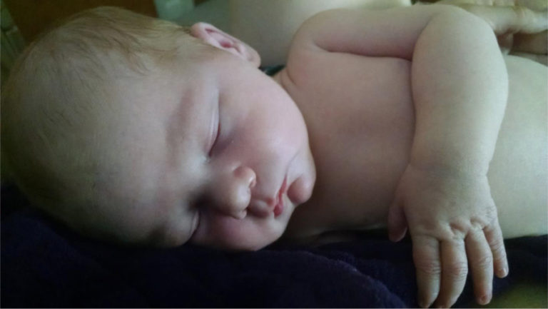 A son has been born to Sarah and Sean Callaghan of Prineville, Oregon. Eamon Everett Callaghan was born Aug.