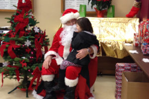 In December 2015, nearly 100 people turned out for the free Christmas Day dinner in Washougal. Santa Claus also handed out presents to kids and adults. The free holiday meals and gifts will be provided again this year on Sunday, Dec. 25, from 3 to 6 p.m., at the Washougal Community Center, 1681 "C" St. (Post-Record file photo)