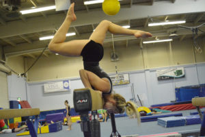 Emily Karkanen said 12 years of gymnastics has molded her into a strong and confident Camas High School senior. She looks forward to sharing her passion with the younger Papermakers and watching them grow. 