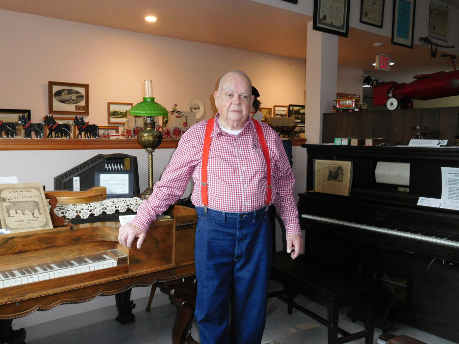 Jim Cobb, president of the Camas-Washougal Historical Society, wrote a successful grant application for $5,220. The money will be used to refurbish several antique instruments in the Two Rivers Heritage Museum.