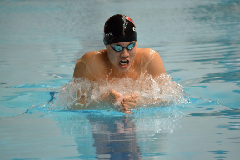 Eric Wu earned third place in the 200 individual medley and fifth place in the 100 breaststroke for Camas at the 4A state swimming meet.