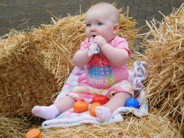 Even the youngest children enjoy activities at local egg hunts.
