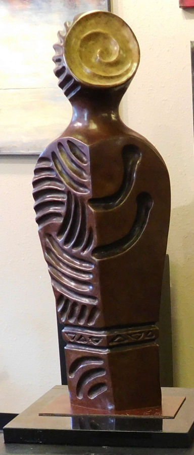 As with all of her art, the mixed media pieces tell stories about Pitt&#039;s Native American ancestors.