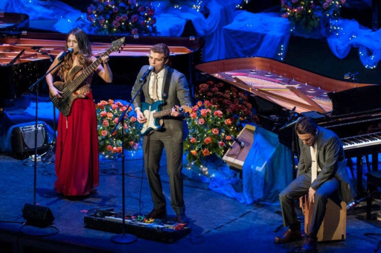 We Three, a sibling folk-pop group from McMinville, performed at Michael Allen Harrison's 10 Grands concert this year.