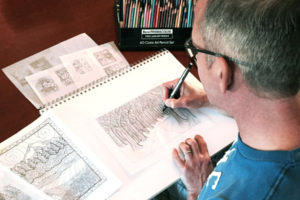 Tom West has been an artist since he was a small boy winning school coloring contests. He has a degree from the University of Missouri in graphic design, and has worked as a designer, art director, illustrator and gift product manager for 30 years.