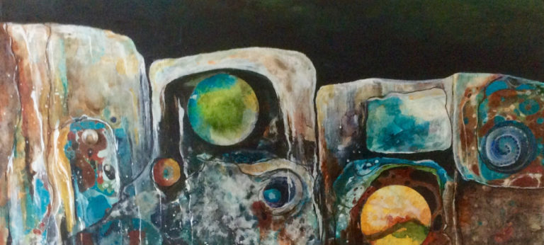 &quot;Built on Marble&quot; by artist Katey Sandy is one of the pieces that will hang in the Second Story Gallery in Camas throughout October. A reception is planned for Oct. 6, as part of the Camas First Friday celebration.